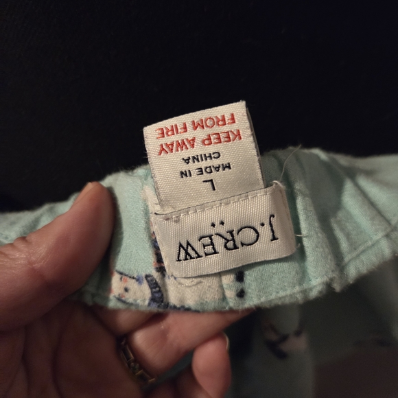 J. Crew Mint Green Pajama Pants with Llama Print - Picture 6 of 6